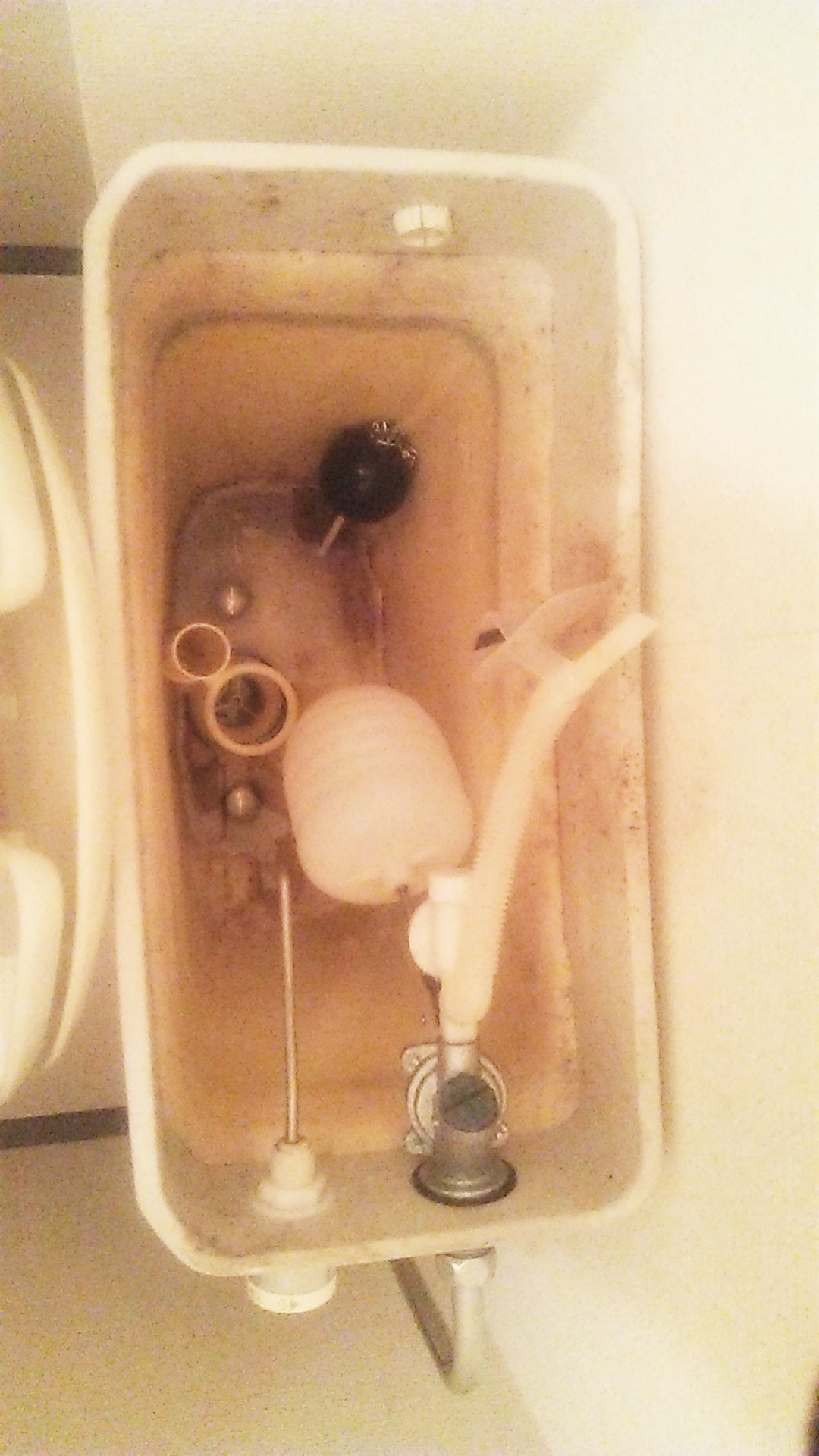 トイレタンク内部部品劣化修理